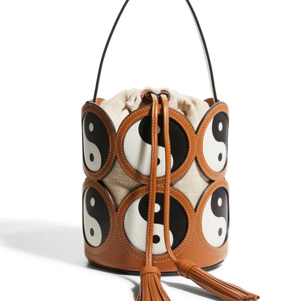 Rebecca Minkoff Yin Yang Graphic Cutout Bucket Bag